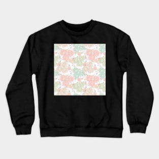 Floral seamless pattern with blooming roses Crewneck Sweatshirt